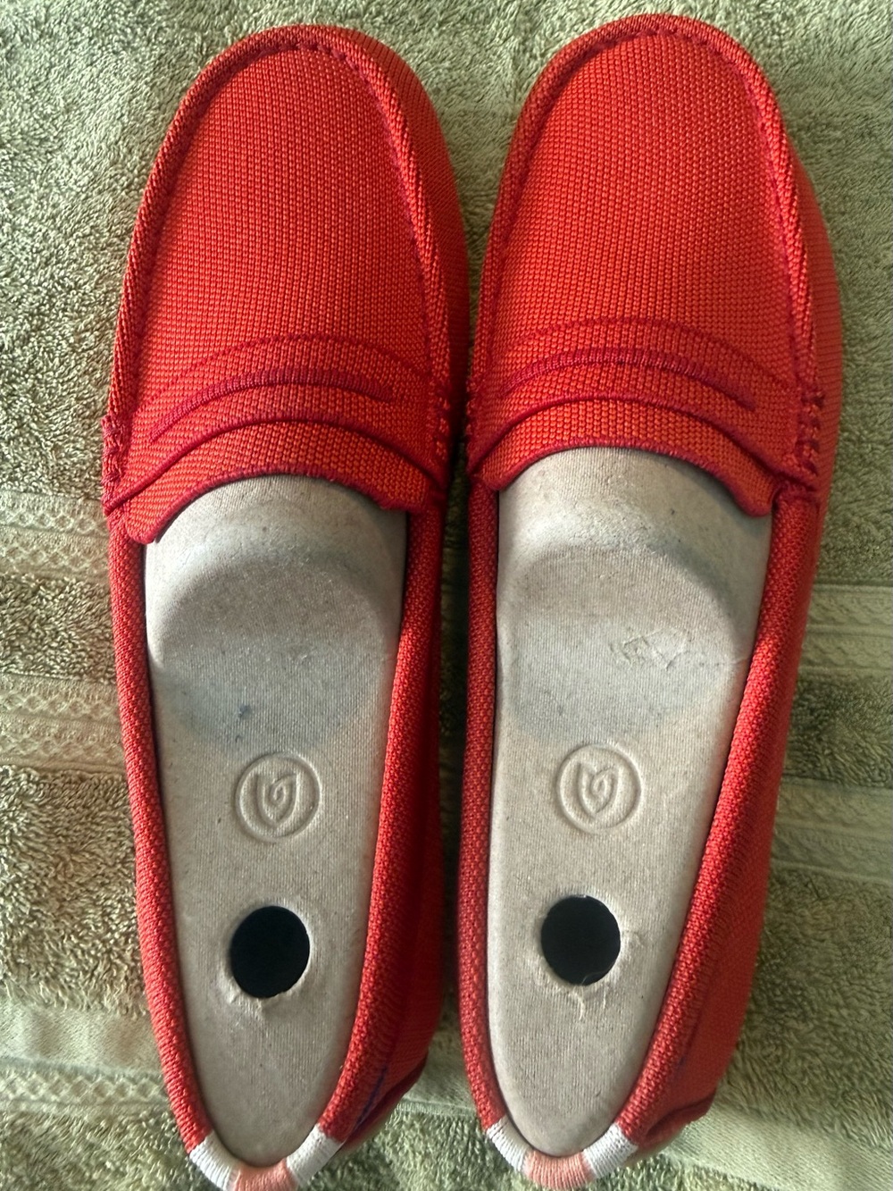 Rothy's Size 10.5 Red Clementine Drivers